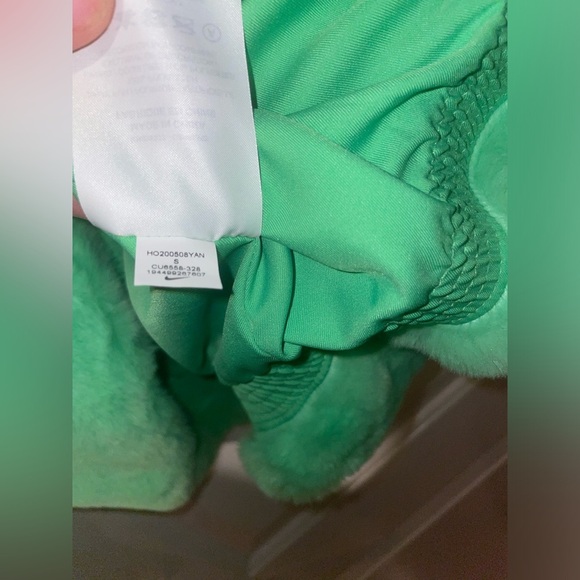 New! Nike Faux Fur Neon Green Swoosh Bomber Logo Zip Jacket 💚💚 Small - Picture 16 of 16